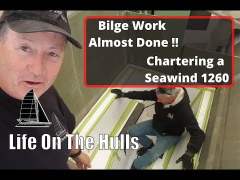 Ep138 Bilge Work Almost Done - Catamaran  Engine Rooms