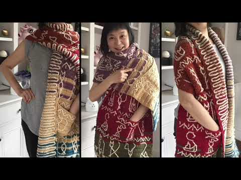 Cats Pocket Scarf (Free graph pattern available)