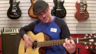 Video thumbnail for Fazio's Frets Music - Ibanez AELBT1 Baritone Acoustic Electric Guitar by Ernie Williamson Music