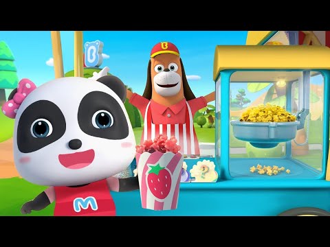 Popcorn Truck Song | Colors Song, Baby Shark, Bath Song | Nursery Rhymes | Kids Songs | BabyBus