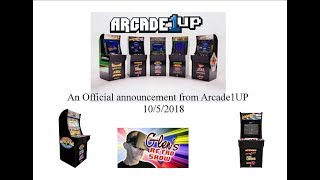 Arcade1UP exclusive announcement 10/5/2018