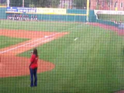 Amanda Everett singing The National Anthem at the Bowling Green HotRods Game 5/14/10