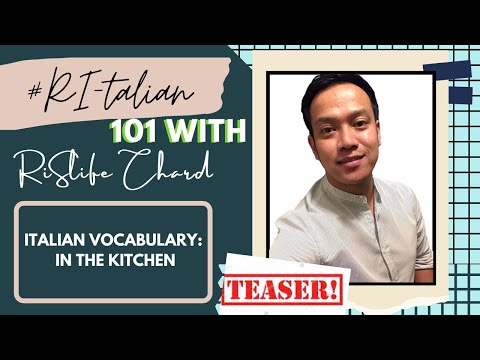 TEASER || Italian Vocabulary : In the KITCHEN || Tutorial || Ri-talian 101