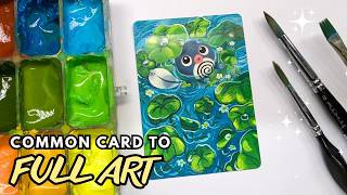 Painting the Cutest Poliwag Pokémon Card into Full Art