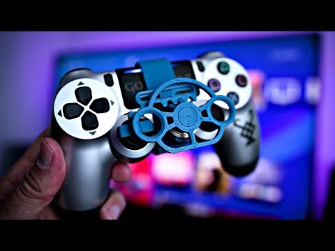 It's HERE! 3D Printed PS4 Controller Steering Wheel | 3D Printed Rack and Pinion Steering Mini Wheel