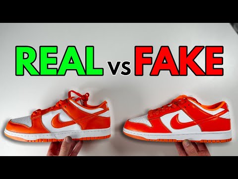 REAL VS FAKE! NIKE DUNK LOW SYRACUSE SNEAKER COMPARISON!