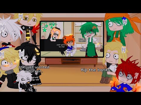 Pro Heroes reacts to " Hamburbur! " || BNHA/MHA || ft.Deku || GCRV || 🥀 Gacha Club 🥀