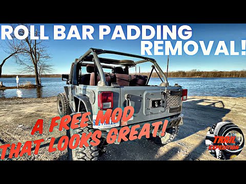 Jeep Roll Bar Padding Removal! A FREE Mod that looks GREAT!