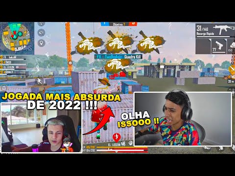 BAK FICOU MUITO ASSUSTADO AO TWO9 FAZER A MELHOR JOGADA DE 2022!! FLUXO VS TROPA! 4v4 VALENDO MIL !!