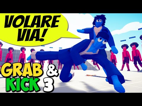 GRAB & KICK 3! HALFLING and TAEKWONDO vs Every Faction - Totally Accurate Battle Simulator TABS