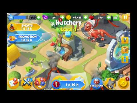 Hatching a snow dragon in Dragon Mania Legends