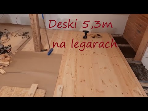 Stary dom - podłoga sosnowa na legarach