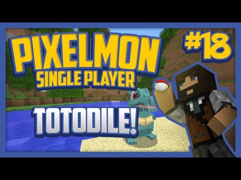 Pixelmon (Minecraft Pokemon Mod) Single Player Season 2 Ep.18 Totodile!