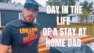 DAY IN THE LIFE OF A STAY AT HOME DAD | Daily Vlog, Deck Set up, Story Time!