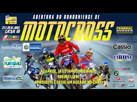 Treino Livre da abertura do Rondoniense de Motocross 2024 em Cacoal, Rondônia