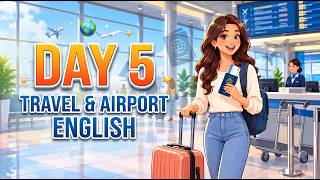 ✈️ Learn English Through Pictures | 40 Travel & Airport English Sentences | Speak English Easily