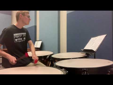 TMEA 2021 All State Timpani etude Four Drum Etude #1 by Ron Fink - Jeffrey Porter