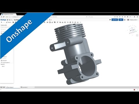 Kurbelgehaeuse Onshape Training Part Design