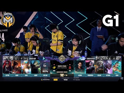 ONIC vs EVIL - GAME 1 |  SWISS STAGE DAY 6 | M7 World Championship