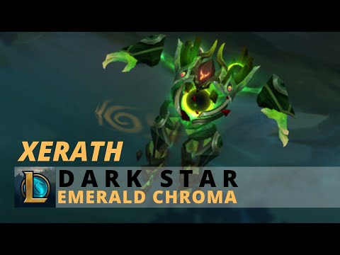 Dark Star Xerath Emerald Chroma - League Of Legends