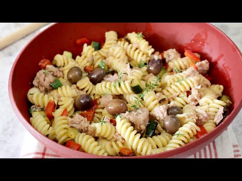 PASTA FREDDA CON VERDURE E TONNO, facile  e veloce