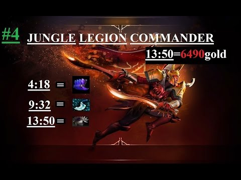 How to jungle legion commander 7.04 -dota 2(radiant)