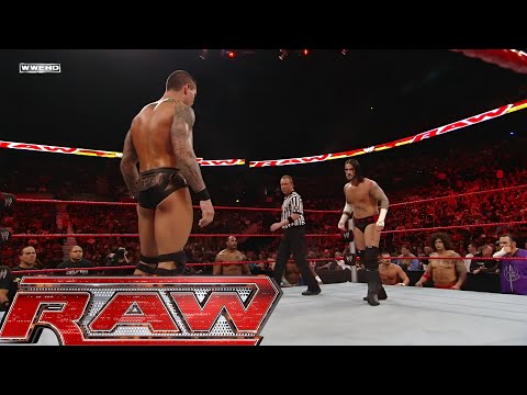 Randy Orton vs CM Punk Lumberjack Match RAW Nov 17,2008