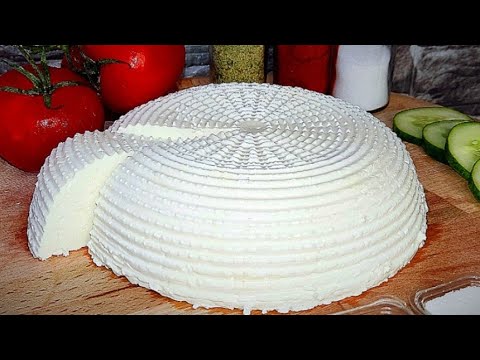 No rennet❌️ Only milk and water ✅️❗️ How to make cheese at home - Amazing recipe 4K