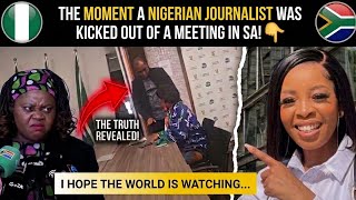 🚨 The Moment a Nigerian Journalist Was Kicked Out of a Meeting in South Africa 🇿🇦 