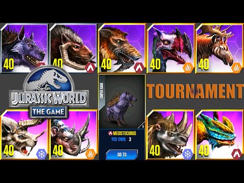 ALL HYBRIDS CENOZOIC MAX TOURNAMENT | JURASSIC WORLD THE GAME