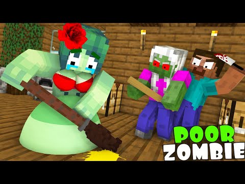 Monster School : Poor Zombie Girl - Minecraft Animation