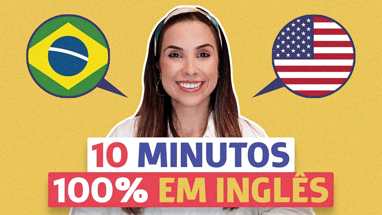 10 minutos DE CONVERSAÇÃO REAL em inglês para praticar | Exercício para básico e intermediário