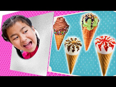 Jannie and Lyndon Kids Selling Ice Cream Pretend Play Funny Stories about Ice Cream
