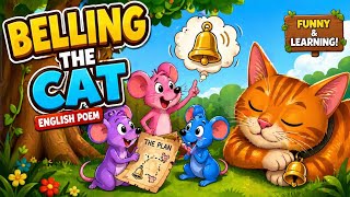 Belling The Cat 🐱🔔 | English Poem for Kids | Moral Story Cartoon | Easy to Say Hard to Do#viral #yt 