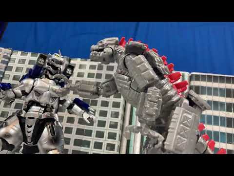 MechaGodzilla 2021 VS Kiryu (epic stop motion battle)