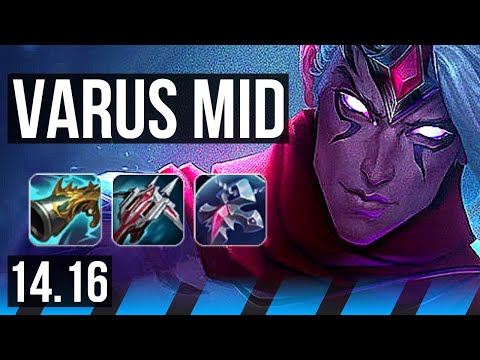 VARUS vs KASSADIN (MID) | 2700+ games, Dominating | NA Master | 14.16