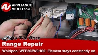 Whirlpool Stove Repair - Element Stays Constantly On - 8" Infinite Switch