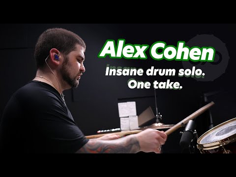 (One take) Alex Cohen plays an insane impromptu drum solo at my studio