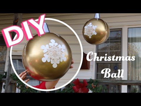 How To Make A Giant Christmas Ball | DIY Christmas Decor
