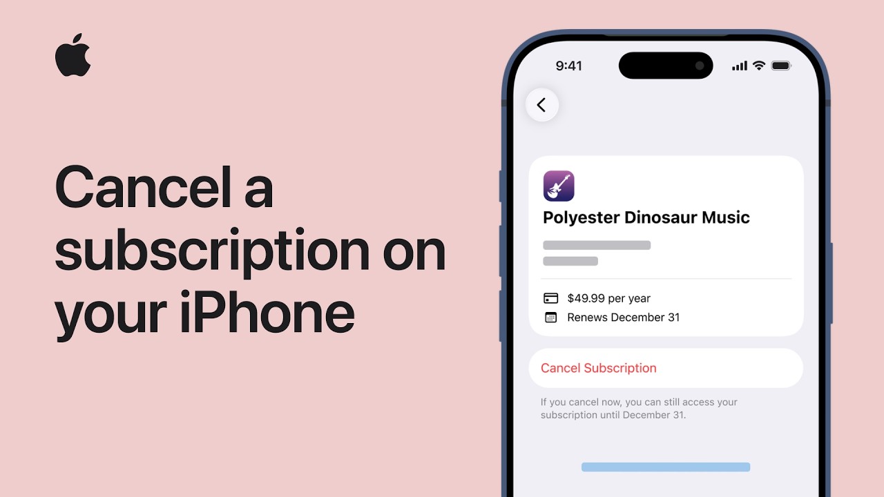 How to cancel a subscription on your iPhone | Apple Support
