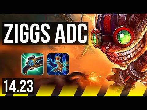ZIGGS & Bard vs ASHE & Pantheon (ADC) | KR Grandmaster | 14.23