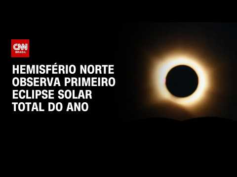 Hemisfério Norte observa primeiro eclipse total do ano; veja imagens | HORA H