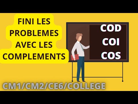 le Complément d'objet  Direct, Complément d'Objet Indirect, et le complément second. COD. COI. COS