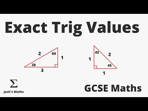Exact Trig Values | GCSE Maths