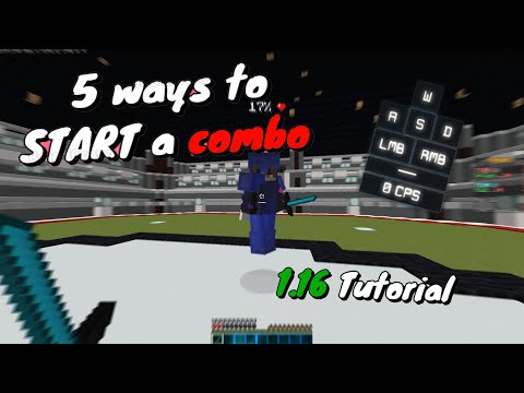 5 ways to START a combo in minecraft 1.16! | PvP tutorial #3