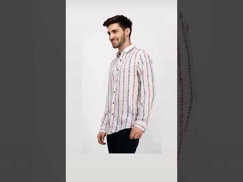 Printed rayon floral print shirt, full sleeves, casual