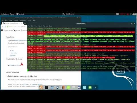 SQLIV - Scan SQL Injection Vuln of Targeted Site on Kali Linux