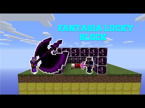 Minecraft: FANTASIA LUCKY BLOCK BEDWARS! - Modded Mini-Game