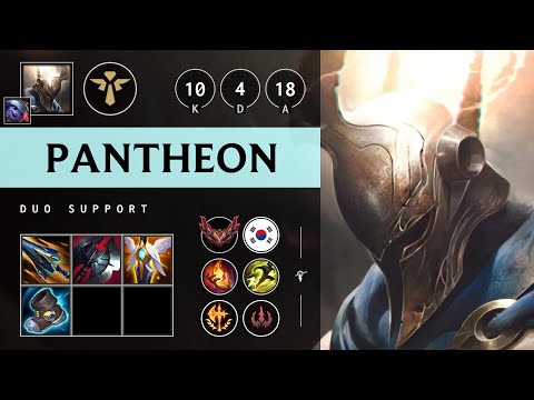 Pantheon Support vs Leona - KR Grandmaster Patch 25.19