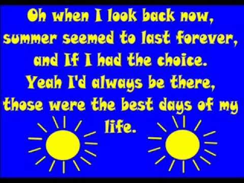 Summer of '69 Lyrics Bryan Adams Complete Video with Vocals and instrumental
